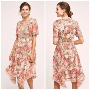 Anthropologie floral bouquet dress